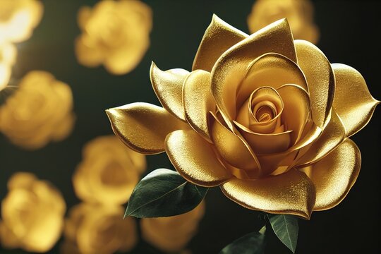 close up of a golden flower