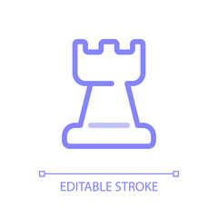 Business strategy pixel perfect color linear ui icon. Project management planning. Corporate tactic. GUI, UX design. Outline isolated user interface pictogram. Editable stroke. Arial font used