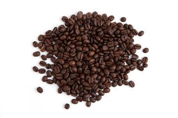 Coffee beans isolated on white background