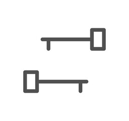 Cryptocurrency icon outline and linear symbol.	
