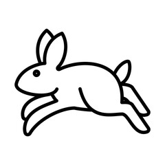 Rabbit Icon Logo Design Vector Template Illustration Sign And Symbol Pixels Perfect