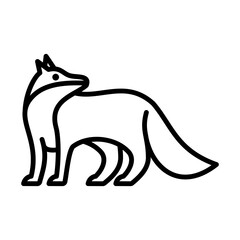 Fox Icon Logo Design Vector Template Illustration Sign And Symbol Pixels Perfect