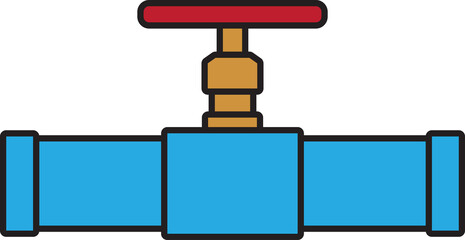 Pipe and Valve icon set