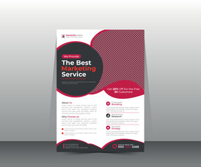 Business healthcare flyer, poster, banner design temple