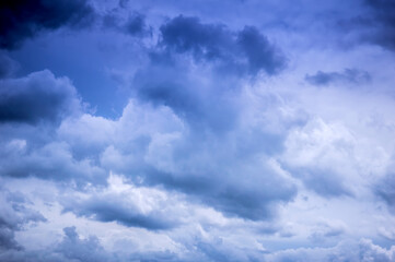 Close Up Abstract Background Of Clouds 18-7-2020 In Blue