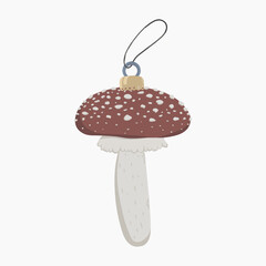 fly agaric toy Christmas tree