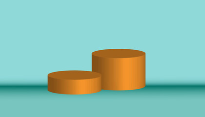 3D podium background scene product display. Abstract scene backdrop cylinder podium.