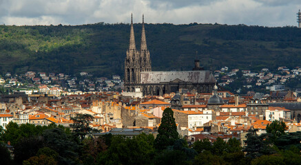 Clermont Ferrand,  cath&eacute;drale Notre-Dame-de-l'Assomption, Puy de Dome, Auvergne Rhone Alpes, France