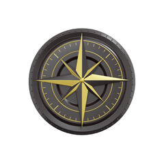3D Compass Icon