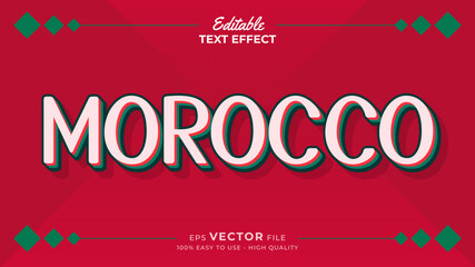 Editable text style effect - National Football Team for Qatar 2022 FIFA world cup soccer championship