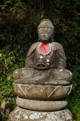 Buddha stone statue in Okunoin Cemetery in Wakayama, Koyasan