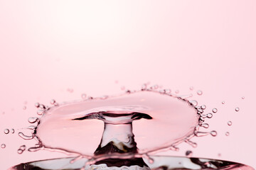 Water Drop Splash with Ripples on water surface