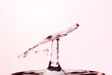 Water Drop Splash with Ripples on water surface