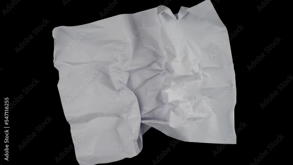 Poster Crumpled paper animation for copy space and lower third