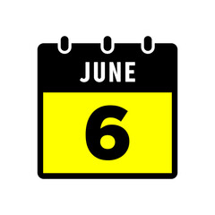 calendar illustration in trendy flat style