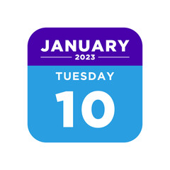 calendar january 2023 in simple flat design