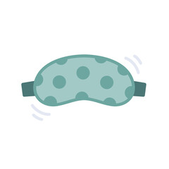 Kids sleeping mask. Cute dotted mask. Colorful vector illustration. dotted eye mask is in flat style.