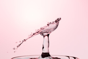 Water Drop Splash with Ripples on water surface