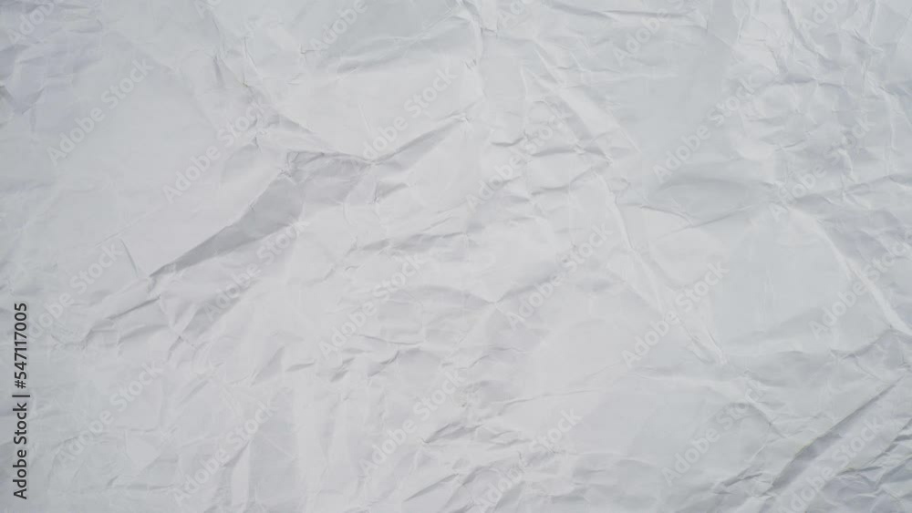 Poster Crumpled paper stop motion for copy space. Paper animation for video effect overlay