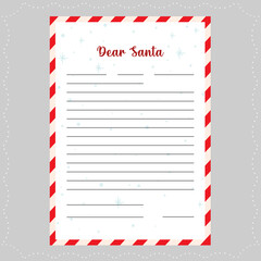 Simple letter to Santa Claus, Christmas letter