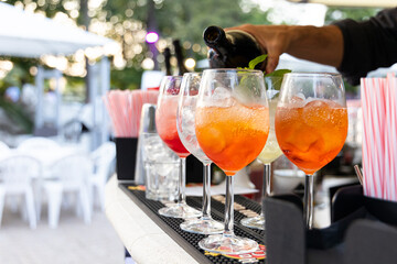 aperitivo in a bar