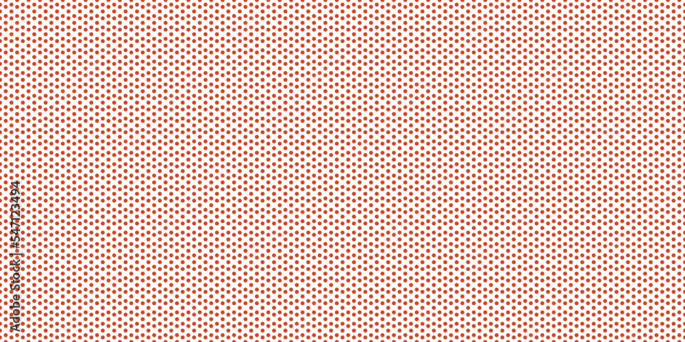 Poster Red seamless Isolated polka dots pattern. Small pattern of red dots. For print and stylish decor, seamless pattern and textures.