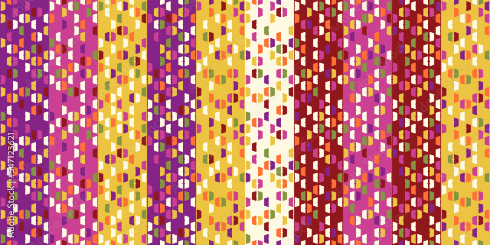 Aufkleber multi-colored texture tile from columns of different colors. tile elements are colored on the same c