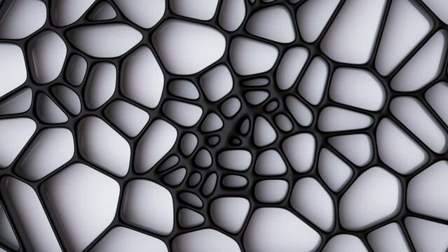 Abstract black and white background. Seamless loop