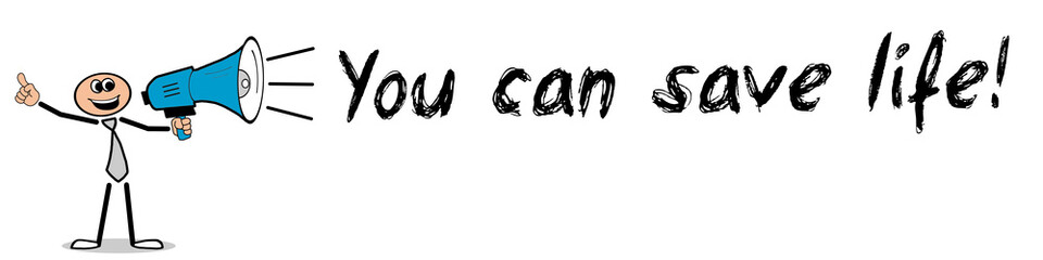 Fototapeta premium You can save life!