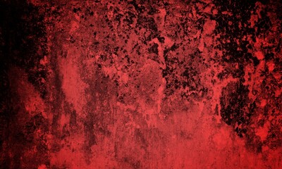 A textured background featuring deep red tones with a distressed, grunge appearance. The surface shows scratches and uneven patterns, creating a vintage feel.