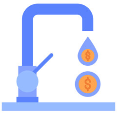 utilities water flat icon