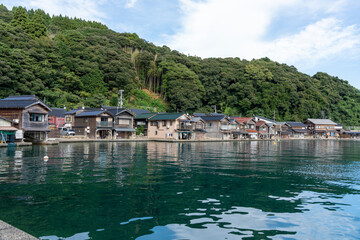 伊根　舟屋の風景