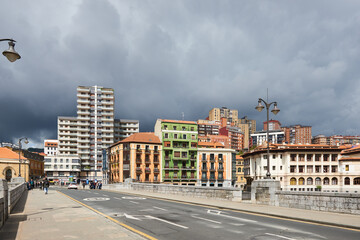 Puente de San Antón, Bilbao, Biscay, Vizcaya, Bizkaia, Basque Country, Spain, Europe.