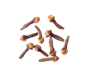 Dry clove isolated on  transparent png - obrazy, fototapety, plakaty