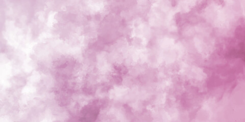 Abstract pink watercolor background with small watercolor stains, beautiful bright brush painted pink background for lovely design and graphics design.><	