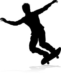 Silhouette Skater Skateboarder