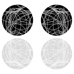 abstract globe design