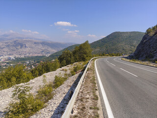Bosnia bike trip, road