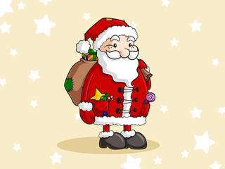 Comic Weihnachtsmann