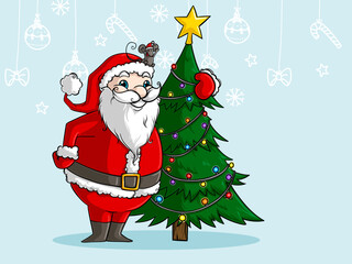 Comic Weihnachtsmann