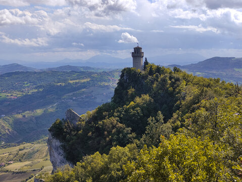 Italy bike trip, San Marino, view