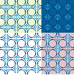 geometric wall ceramic pattern