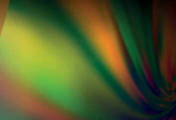 Dark Green, Yellow vector blurred template.