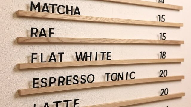 Menu Board, Hanging Cafe Menu Sign