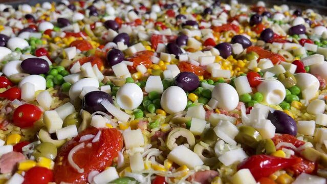 Brazilian arroz carreteiro, typical dish from the southern region of Brazil