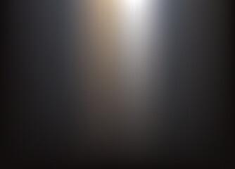 Naklejka premium black background with soft white gradient. a burst of light fell in the darkness