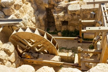 Horizontal image of the excavations of the ruines in Jerash, northern Jordan