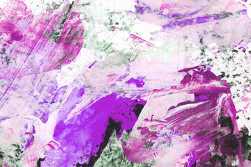 Fototapeta na wymiar Hand drawn abstract multicolored acrylic texture. Colourful backdrop.