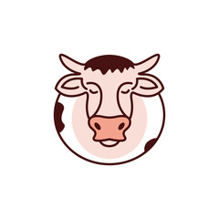 Cartoon Cow Head