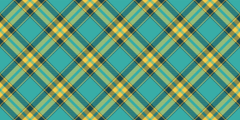 Fototapeta premium Plaid pattern horizontal background. Classic fabric design. Vector textile swath.